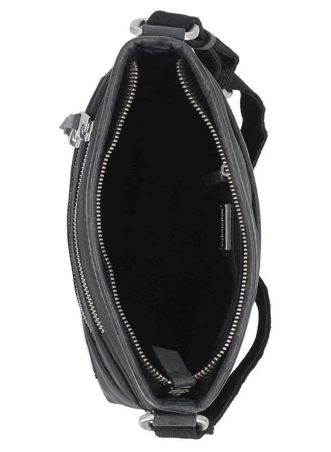 HARLEY DAVIDSON Harley-Davidson Women's Classic Codura Genuine Leather/Canvas Crossbody Purse - Image 2